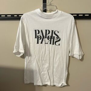 Anine Bing White Paris Graphic Tee